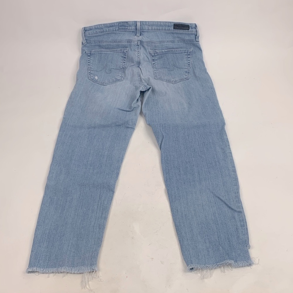 Adriano Goldschmied Mid Rise Stevie Capri Jeans Slim Straight Size 29 Light Wash